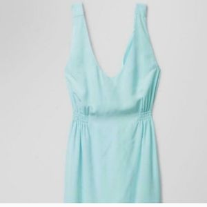 Aritzia | Denton sleeveless silk mint blue dress